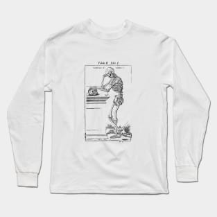 Vesalius Brooding Skeleton Long Sleeve T-Shirt